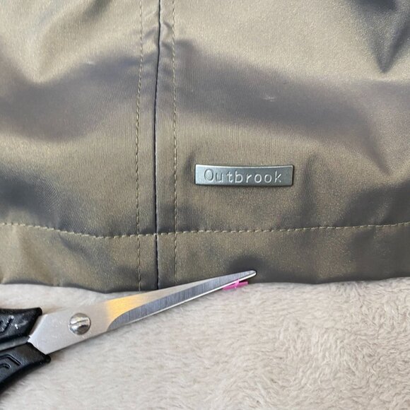 Outbrook Women's Jacket XL Taupe 1X Button-Front - Picture 4 of 6